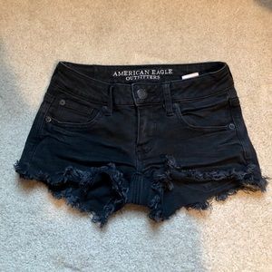 American Eagle Black Jean Shorts